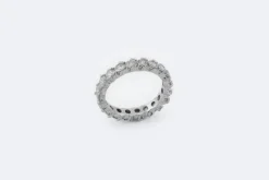 Bague en or blanc et diamants