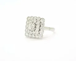 Bague en or blanc et diamants de 2,20 ct