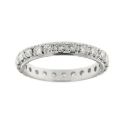 Bague en or blanc et diamants