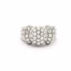 Bague en or blanc et pavé diamants