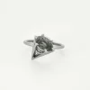 Bague en or blanc et tourmaline