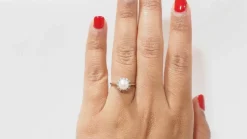 Bague en Or Blanc Perle & Diamants