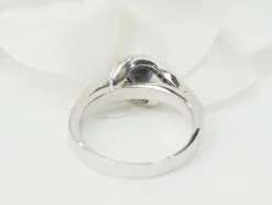 Bague en or blanc, perle de Tahiti et diamants