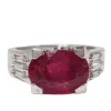 Bague en Or Blanc Rubis & Diamants