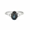 Bague en or blanc Saphir et diamants