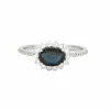 Bague en or blanc Saphir et diamants