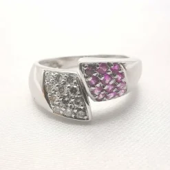 Bague en or diamants & saphirs