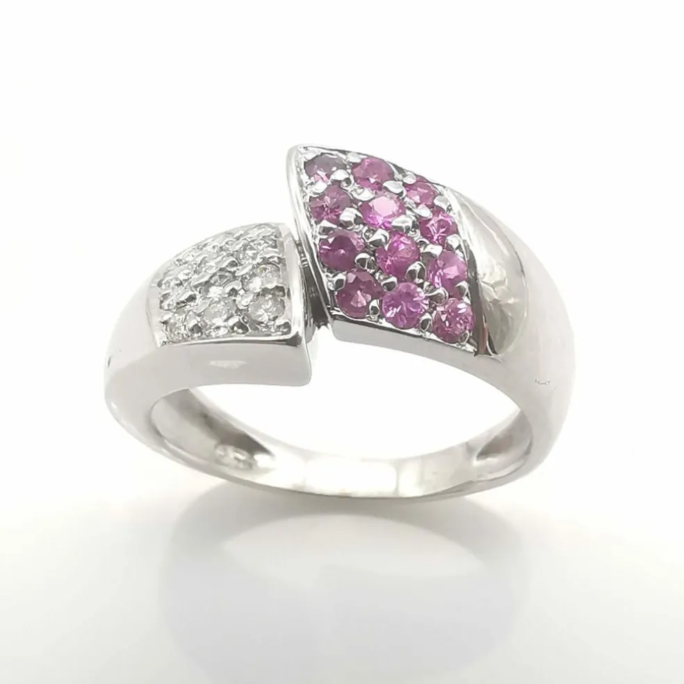 Bague en or diamants & saphirs