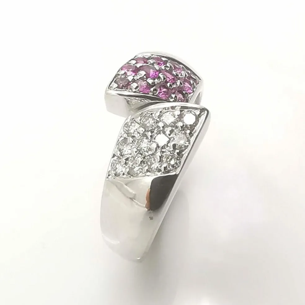 Bague en or diamants & saphirs