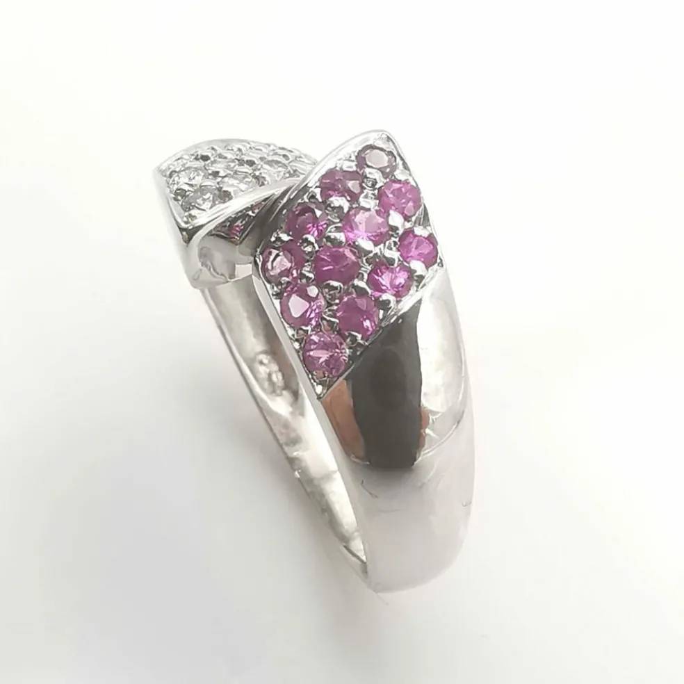 Bague en or diamants & saphirs