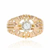 Bague en or et diamant ajourée vintage