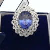 Bague en or et diamants tanzanite