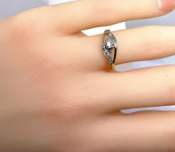 Bague en or et en diamants