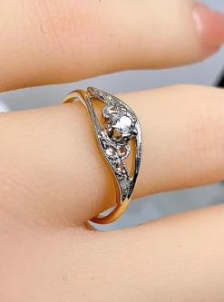 Bague en or et en diamants