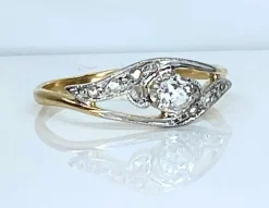 Bague en or et en diamants
