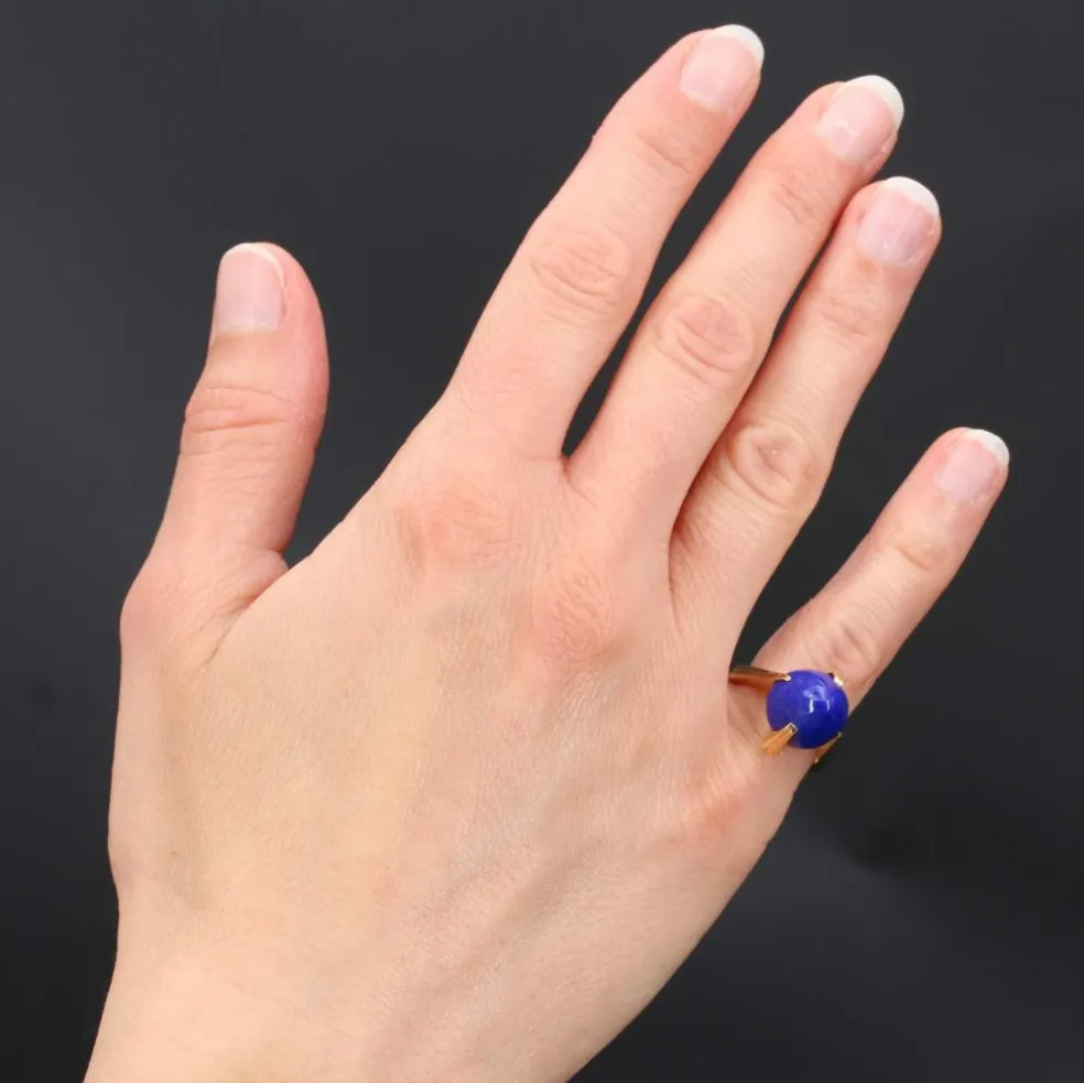 Bague en or et lapis lazuli vintage