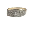 Bague en or et platine avec diamants