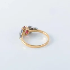 Bague en or et rubis