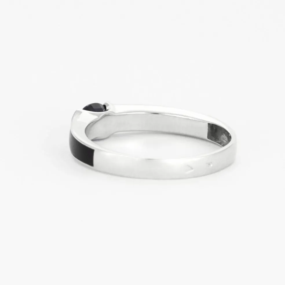 Bague en or gis avec saphir et diamants