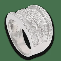 Bague en or gris avec 2,33 Cts de diamants
