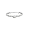 Bague en or gris avec diamants