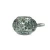 Bague en or gris et diamants, époque art déco