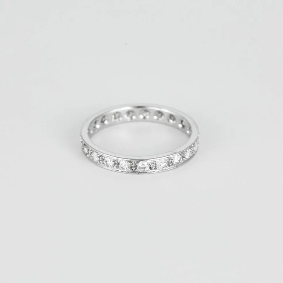 Bague en or gris et Diamants