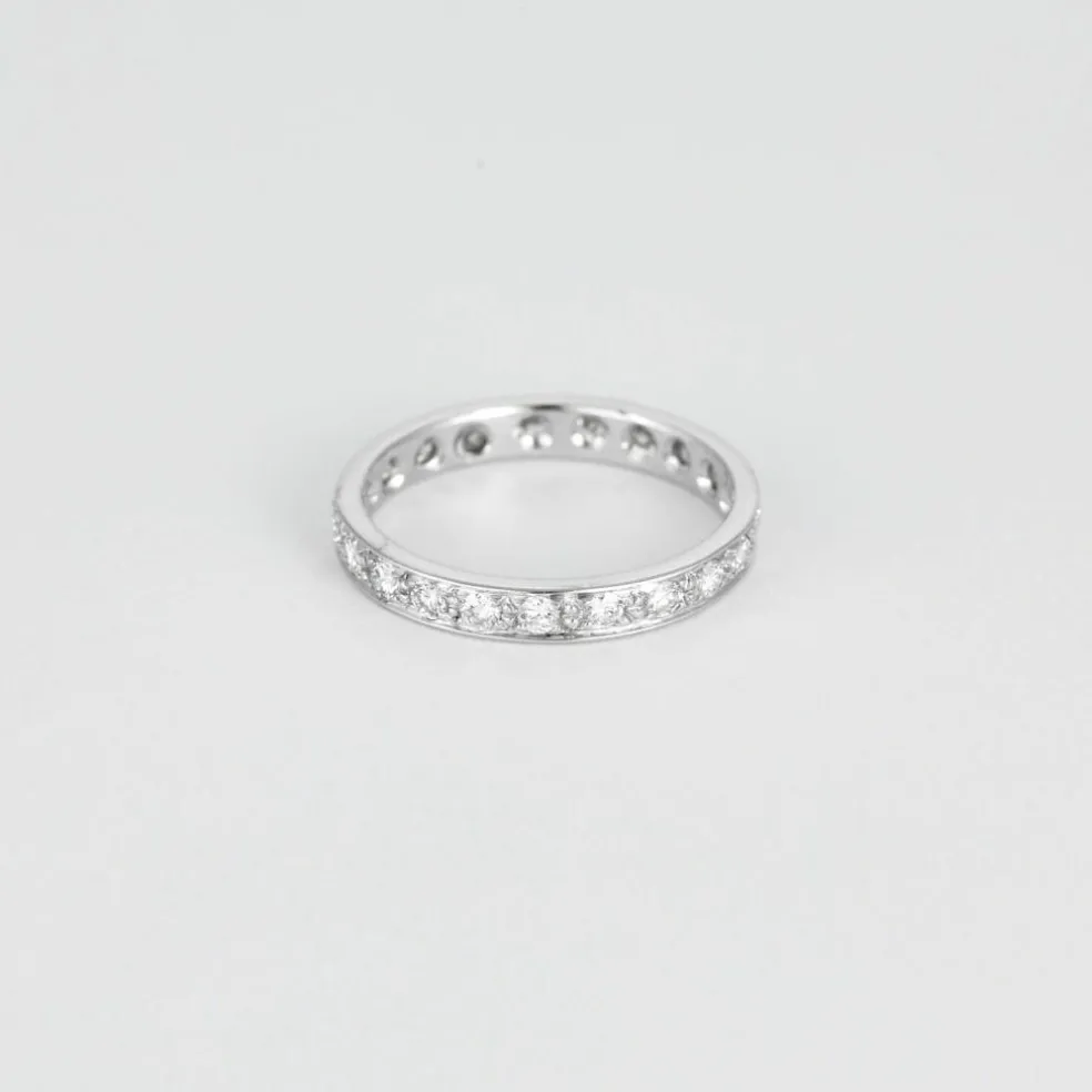 Bague en or gris et Diamants