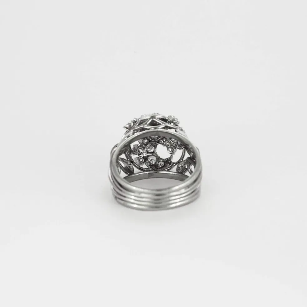 Bague en or gris et diamant