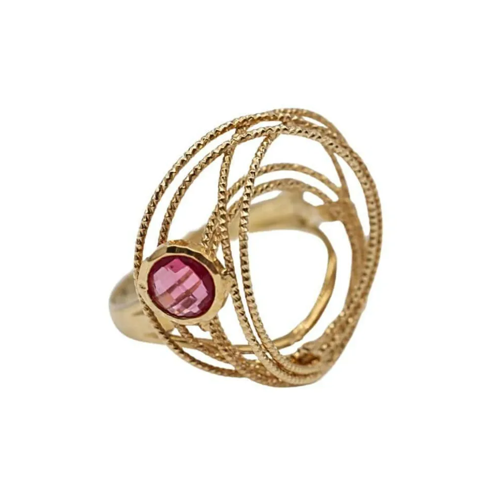 Bague en or HILOS avec tourmaline