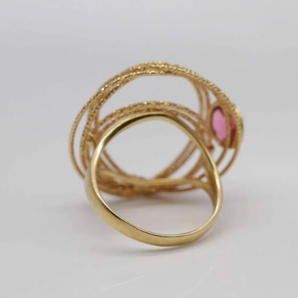Bague en or HILOS avec tourmaline