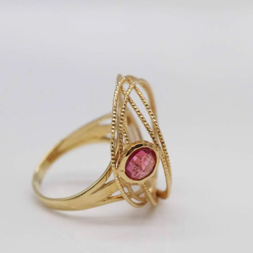 Bague en or HILOS avec tourmaline
