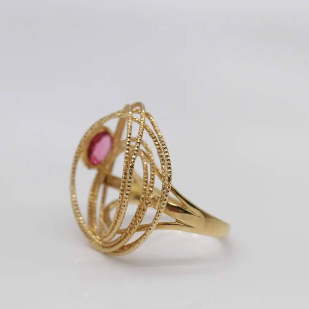 Bague en or HILOS avec tourmaline