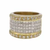 Bague en or jaune 18 carats avec diamants CELION