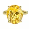 Bague en or jaune 18 carats et citrine
