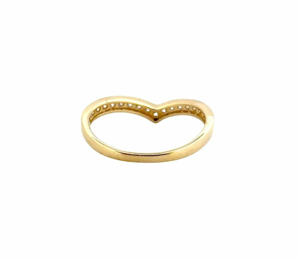 Bague en or jaune 18 carats et diamants