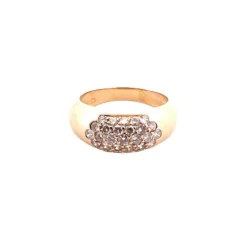 Bague en Or jaune & diamants