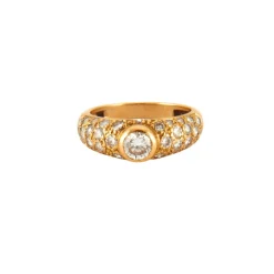 Bague en Or jaune & diamants