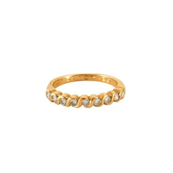 Bague en Or jaune & diamants