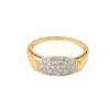 Bague en or jaune 21 diamants