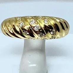 Bague en Or jaune & diamants