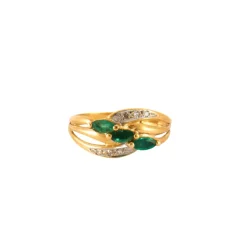 Bague en Or jaune & diamants