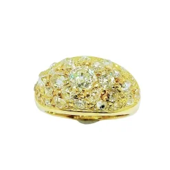 Bague en Or jaune & diamants