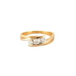 Bague en Or jaune & diamants