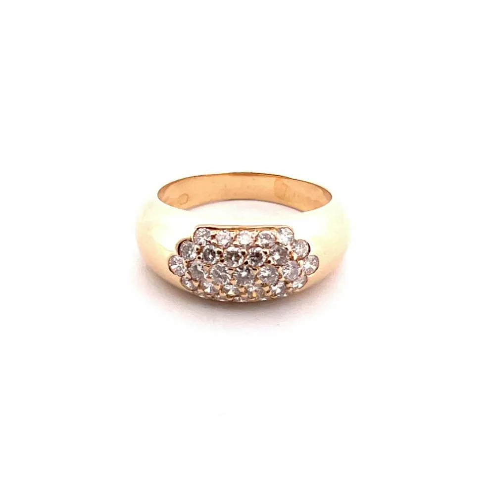 Bague en Or jaune & diamants