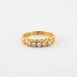 Bague en or jaune & diamants