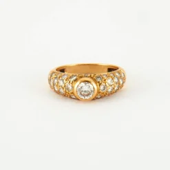 Bague en Or jaune & diamants