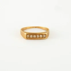 Bague en Or jaune & diamants