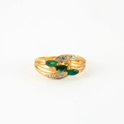 Bague en Or jaune & diamants