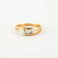 Bague en Or jaune & diamants